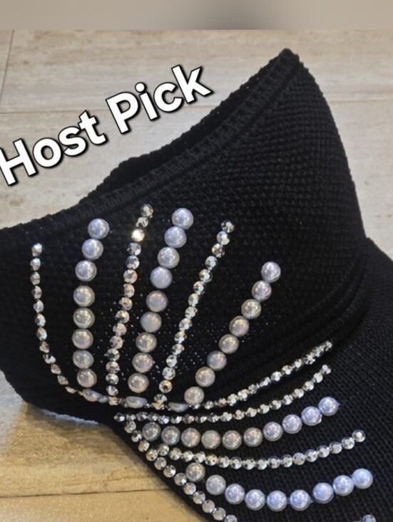 Accessories - Black "Blinged Out" Sun Visor